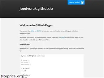 joedvorak.github.io thumbnail