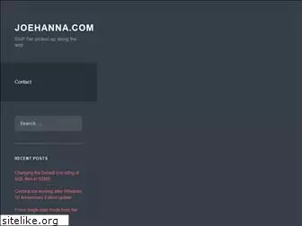 joehanna.com