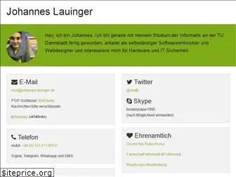 johannes-lauinger.de