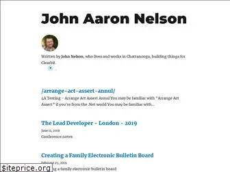 johnaaronnelson.com