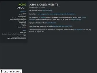 johnbcole.com