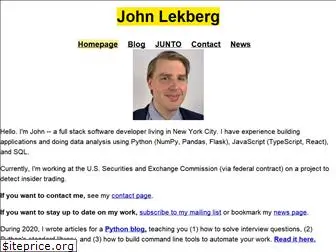 johnlekberg.com