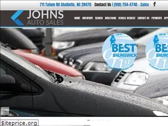 johnsautosalesnc.com