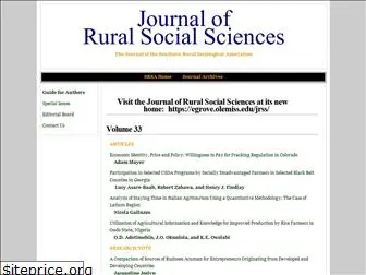 journalofruralsocialsciences.org