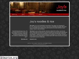 joysnoodlesandrice.com