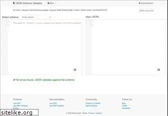 jsonschemavalidator.net