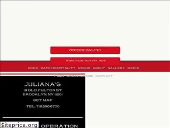 julianaspizza.com