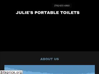 juliesportabletoilets.com
