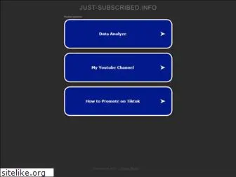 just-subscribed.info