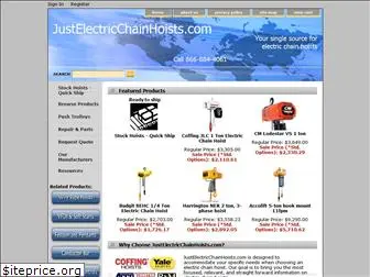 justelectricchainhoists.com