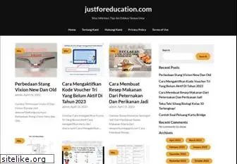 justforeducation.com