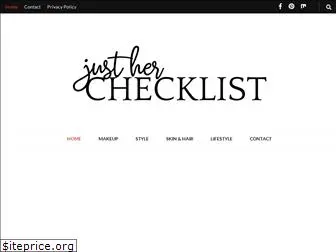 justherchecklist.com