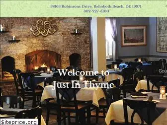 justinthymerestaurant.com