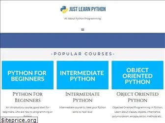 justlearnpython.com