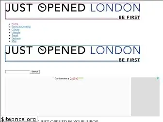 justopenedlondon.com