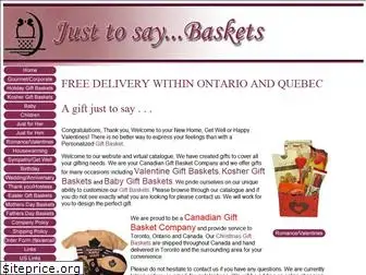 justtosaybaskets.com