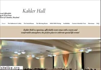 kahlerhall.org