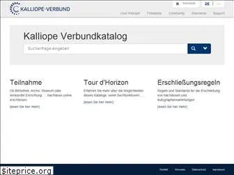 kalliope-verbund.info