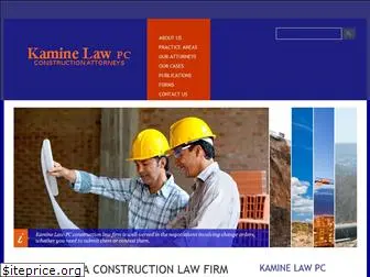 kamineconstructionlaw.com