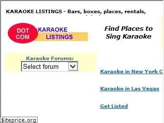 karaokelistings.com