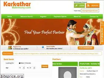 karkatharmatrimony.com