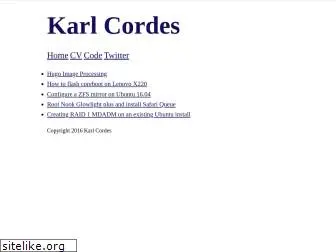 karlcordes.com