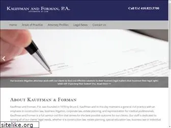 kauffmanandforman.com