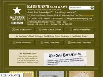 kaufmansarmynavy.com