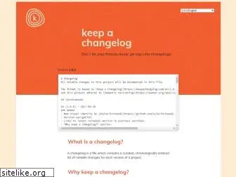 keepachangelog.com
