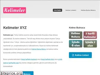 kelimeler.xyz