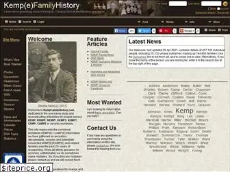 kempfamilyhistory.com