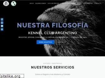 kennelclubargentino.org.ar