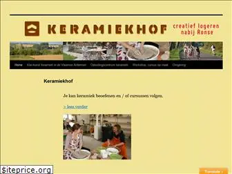 keramiekhof.be