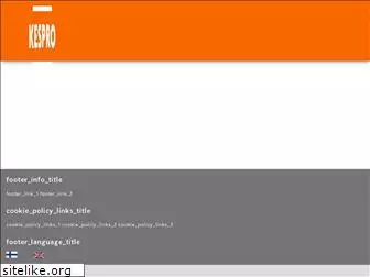 kespro.fi