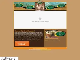 kettlecreeklodge.com