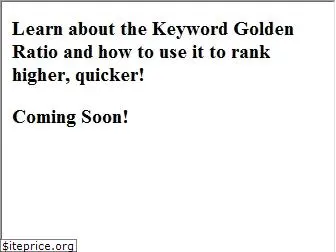 keywordgoldenratio.com