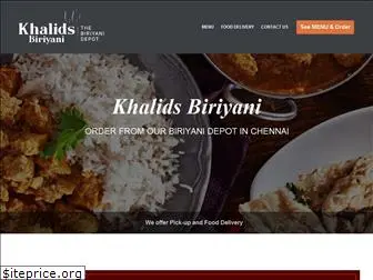 khalidsbiriyani.com