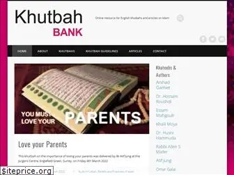 khutbahbank.org.uk
