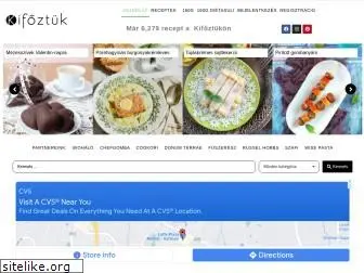 www.kifoztuk.hu website price