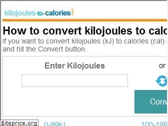 kilojoules-to-calories.com