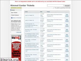 kimmelcentertickets.com
