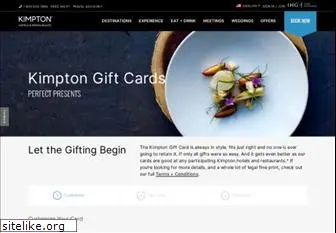 kimptongiftcard.com