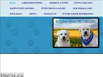 kingdomacreslabpuppies.com