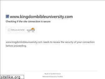 kingdombibleuniversity.com