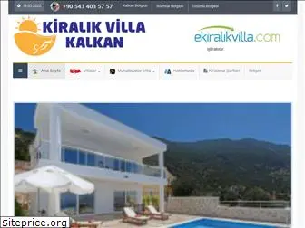 kiralikvillakalkan.com