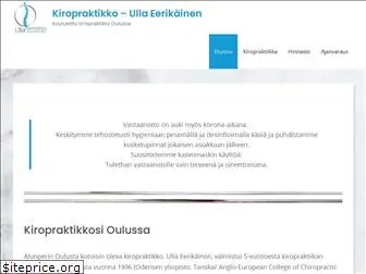 kiropraktikkoeerikainen.fi