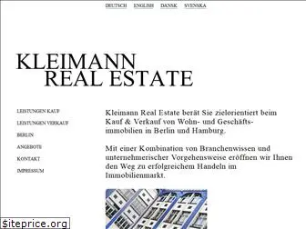 kleimann-real-estate.de