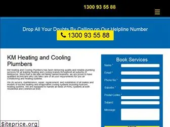 kmheatingandcoolingplumbers.com.au