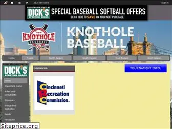 knotholebaseball.com