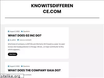 knowitsdifference.com